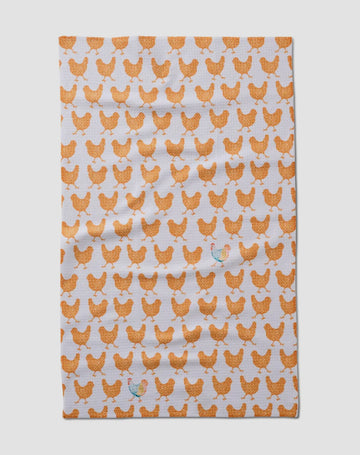Geometry Fun Spring Chicks Tea Towel