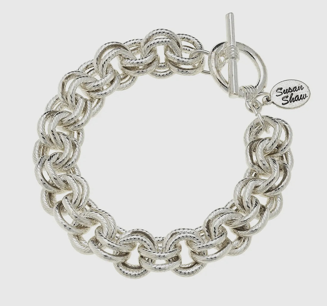Susan Shaw Silver Chain Bracelet