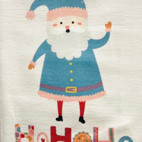 Multi Santa Tea Towel