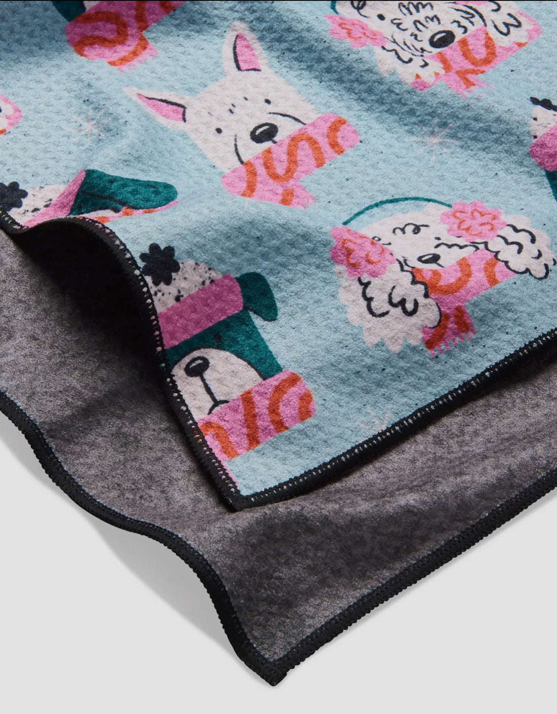 Geometry Bundled Up Pups Dog Towel