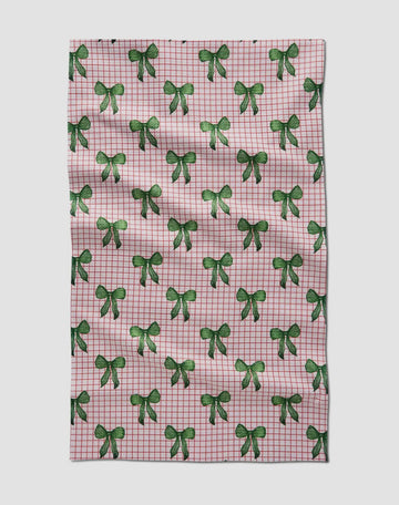 Geometry Ribbon and Cheer Tea Towel