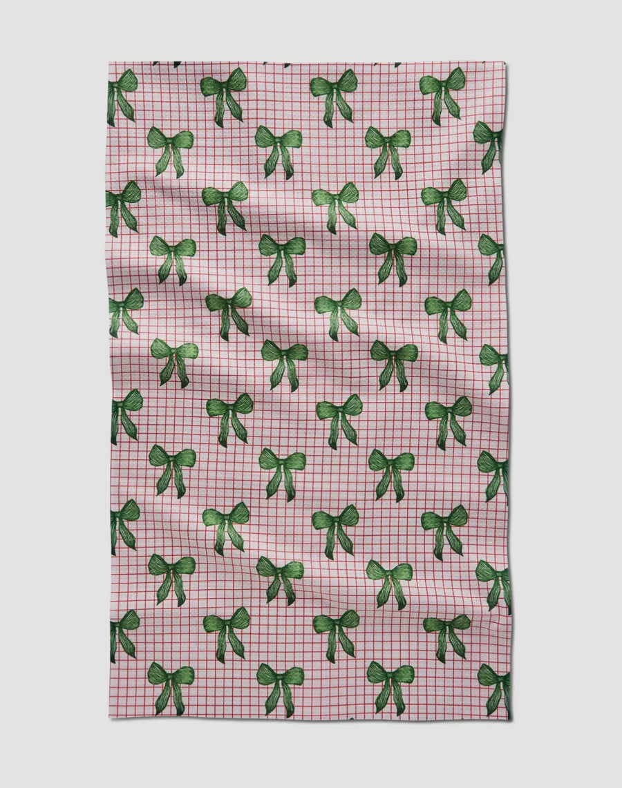 Geometry Ribbon and Cheer Tea Towel