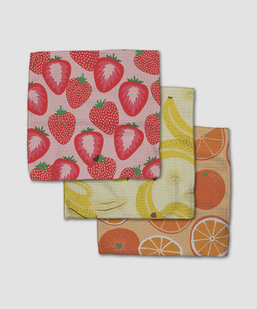 Geometry Dishcloth Set-Favorite Fruit