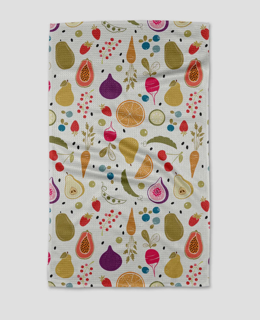 Geometry Tea Towel-Farmers Market