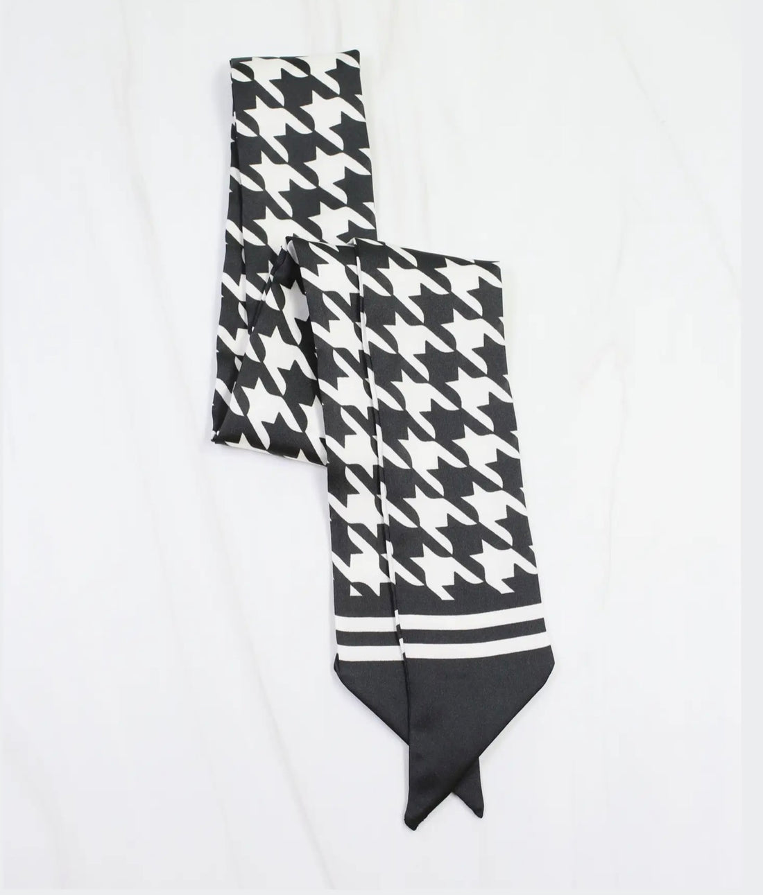 Caroline Hill | Carlton Skinny Scarf-Houndstooth