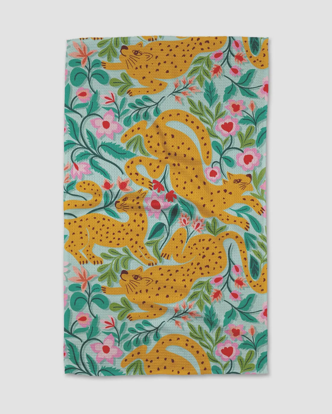 Geometry Cheetah Haven Tea Towel