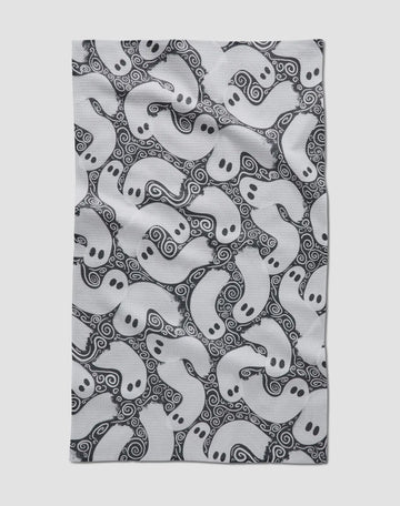 Geometry Swirling Ghosts Tea Towel