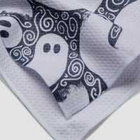 Geometry Swirling Ghosts Tea Towel