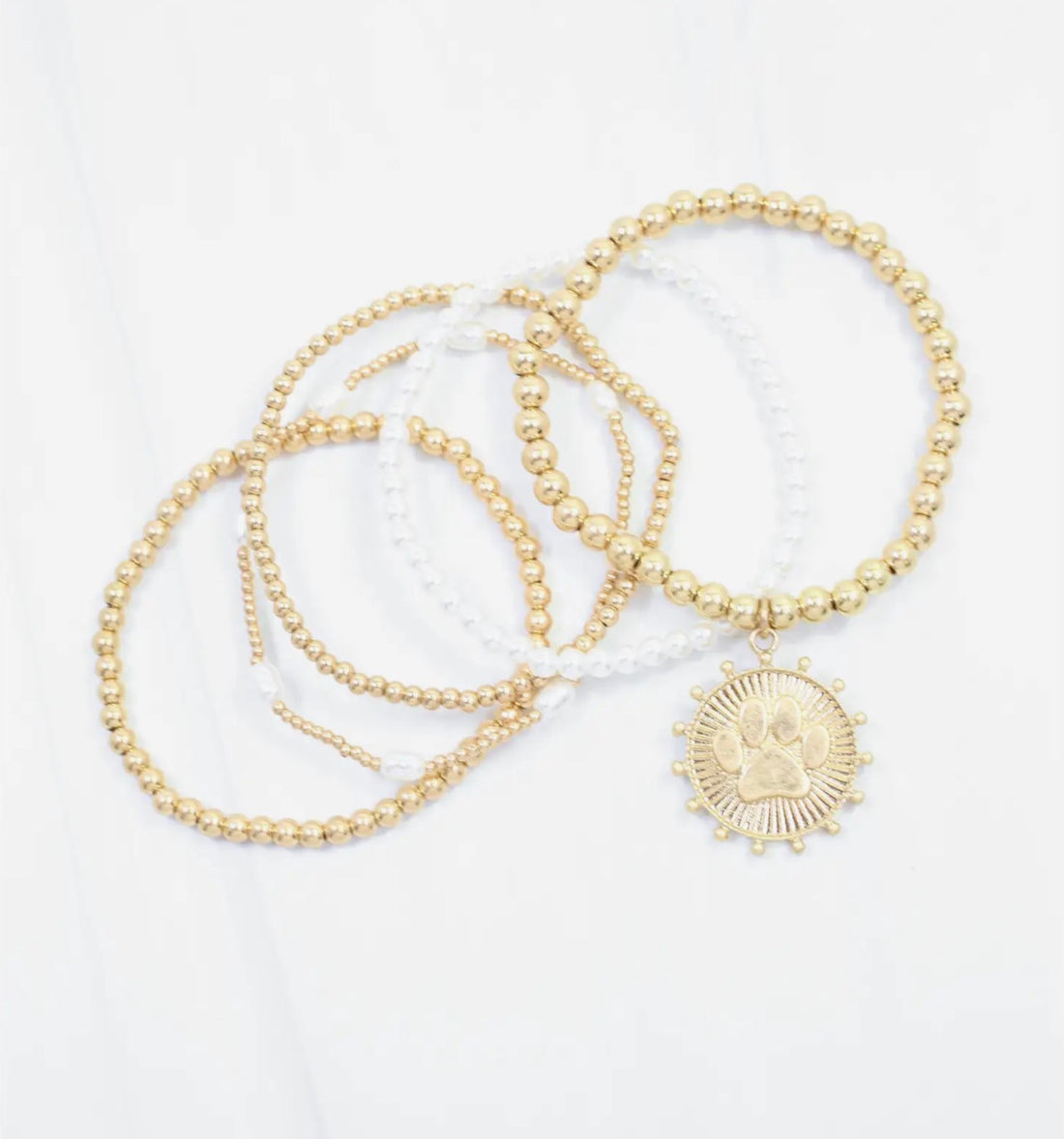Caroline Hill | Carmen Coin Bracelet Set- Paw