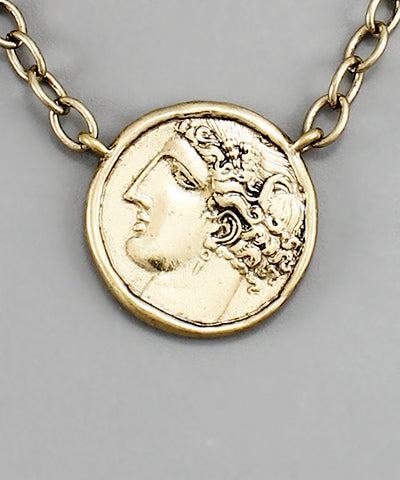 Two Faced Coin Necklace