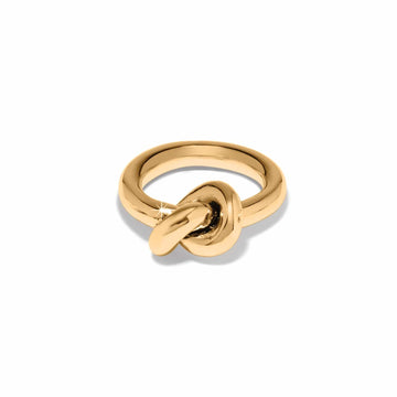 Brighton | Interlok Single Knot Ring-Gold