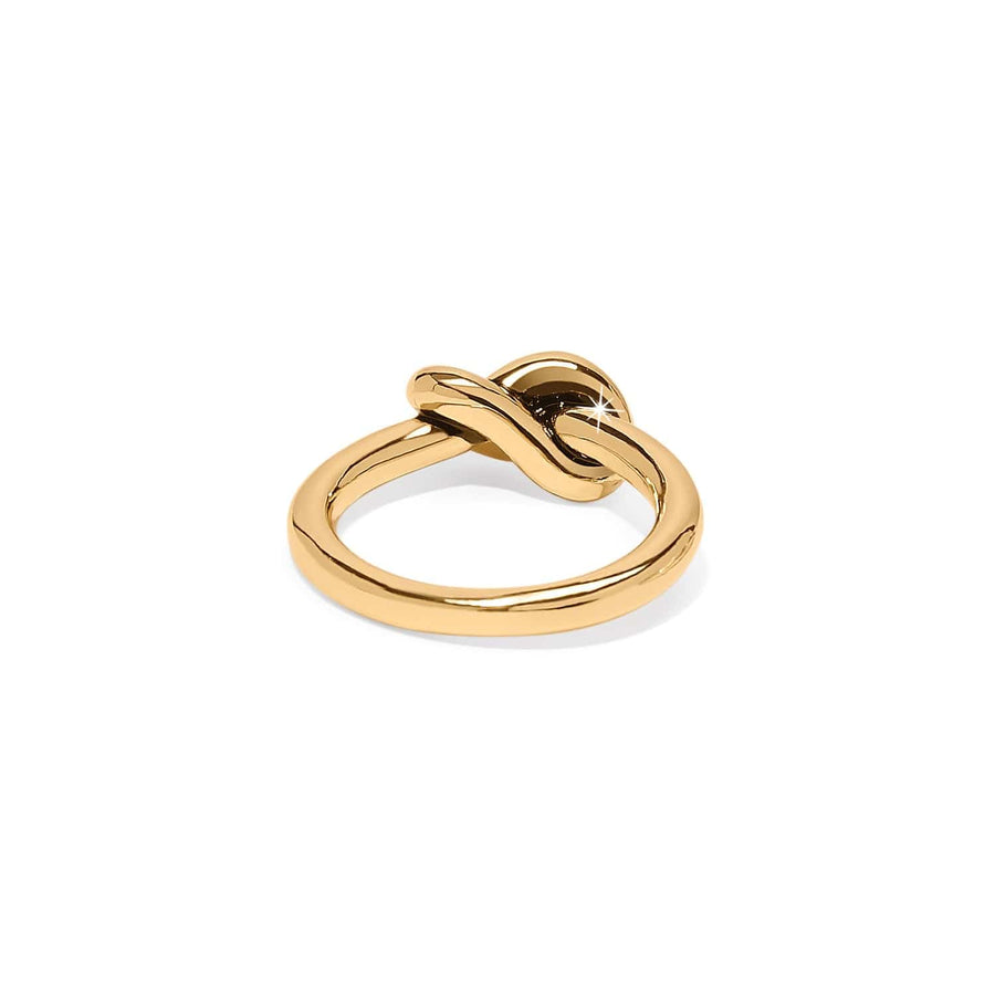 Brighton | Interlok Single Knot Ring-Gold