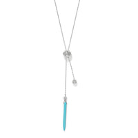 Brighton | Meridian Petite Sphere Y Turquoise Necklace