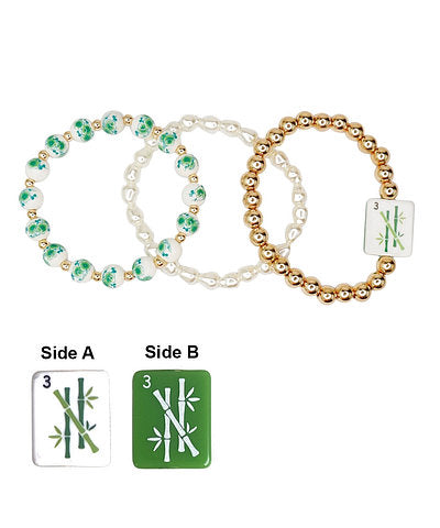 Mahjong Beaded Bracelet-2 Colors!