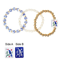Mahjong Beaded Bracelet-2 Colors!