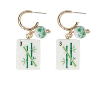 Mahjong Colorful Earrings-2 Colors