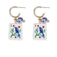 Mahjong Colorful Earrings-2 Colors