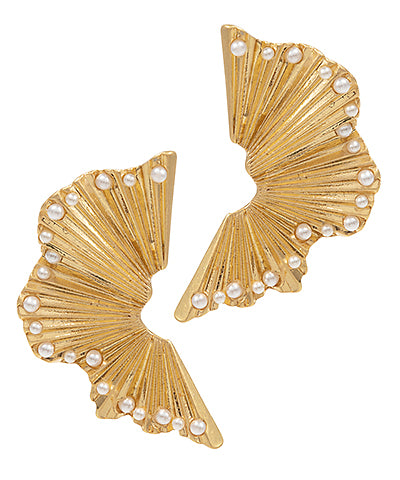 Wavy Wing Earrings