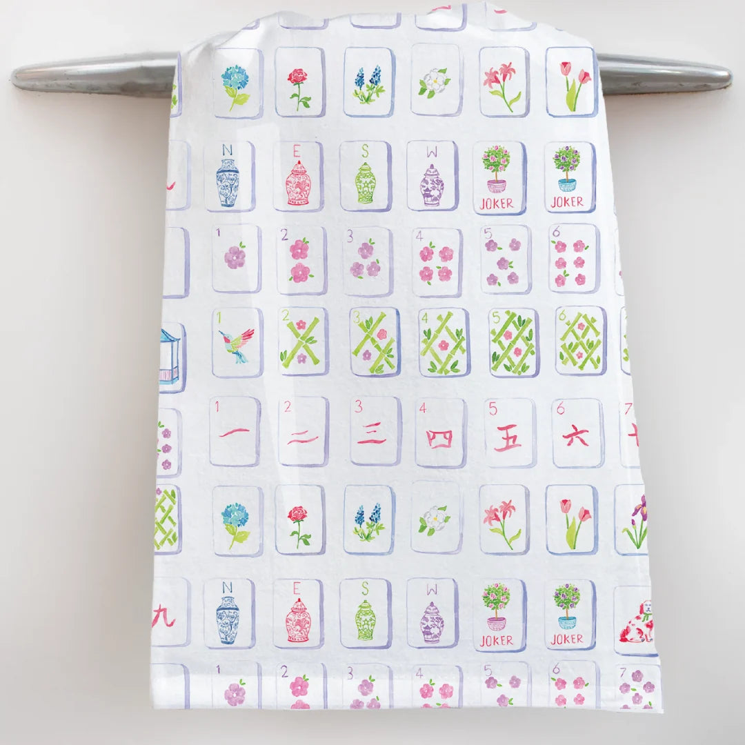 Mahjong Tea Towel
