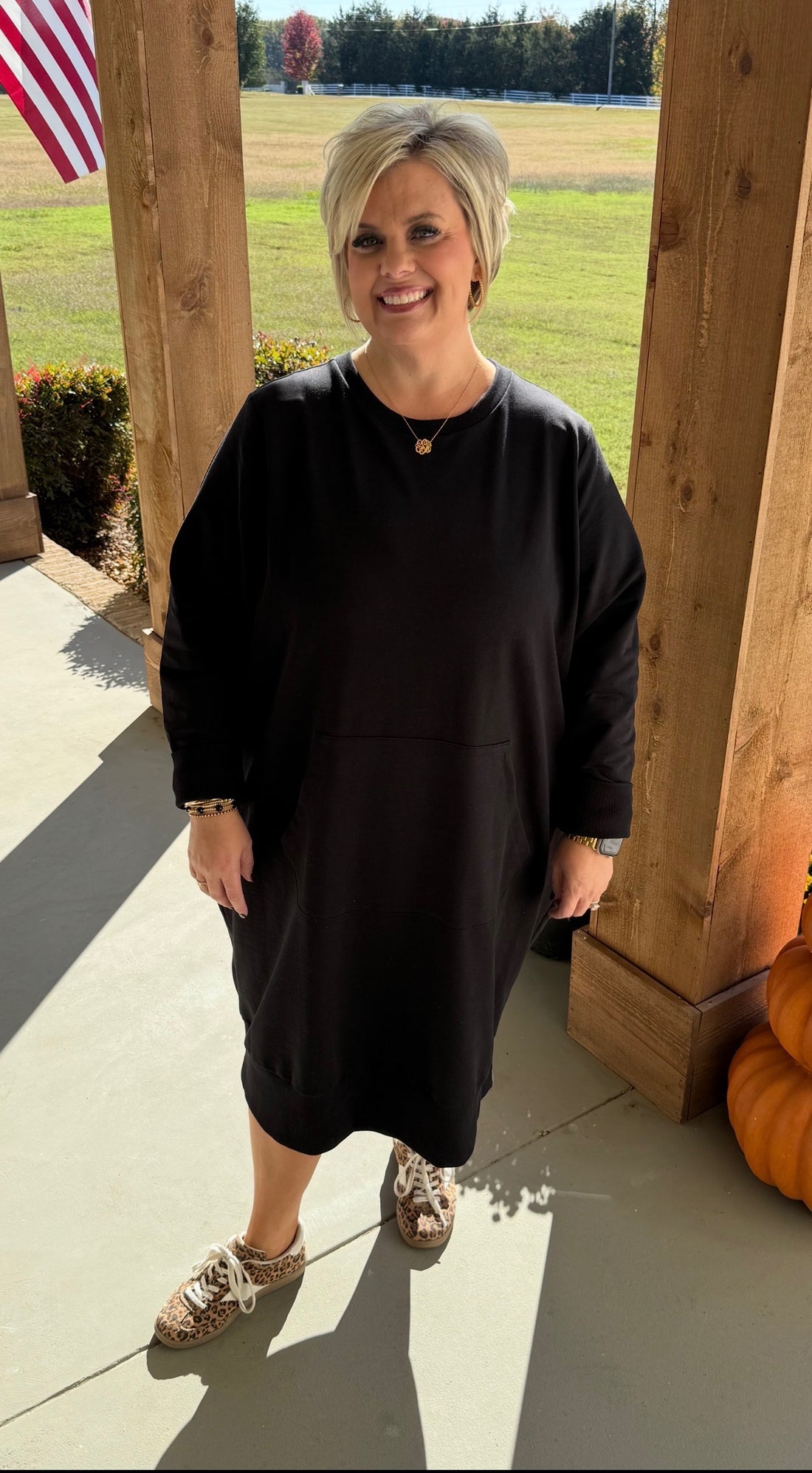 Terry Sweatshirt Dress