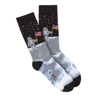 American Made Man On the Moon Crew Sock