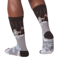 American Made Man On the Moon Crew Sock