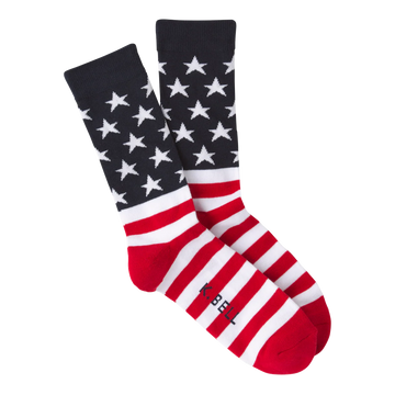 American Flag Crew Sock