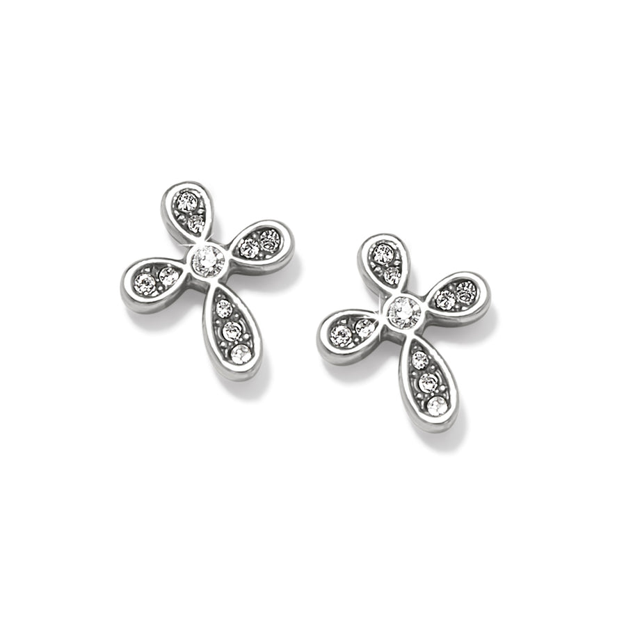 Brighton | Enchanting Cross Post Earrings-Silver
