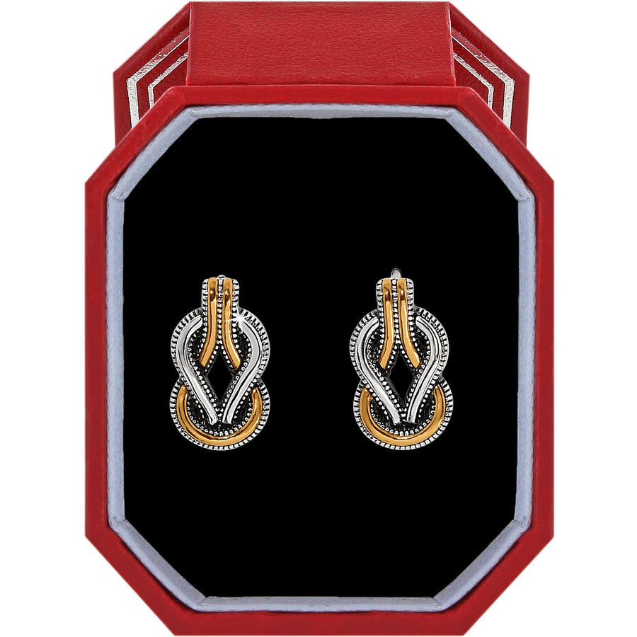 Brighton | Interlok Harmony Two Tone Post Earrings Gift Box