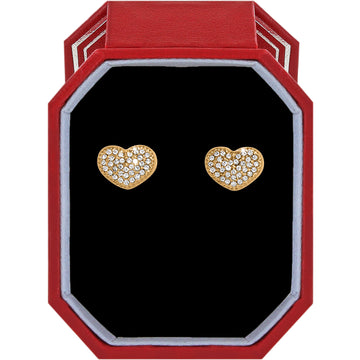 Brighton | Illumina Celeste Heart Post Earrings Gift Box-Gold