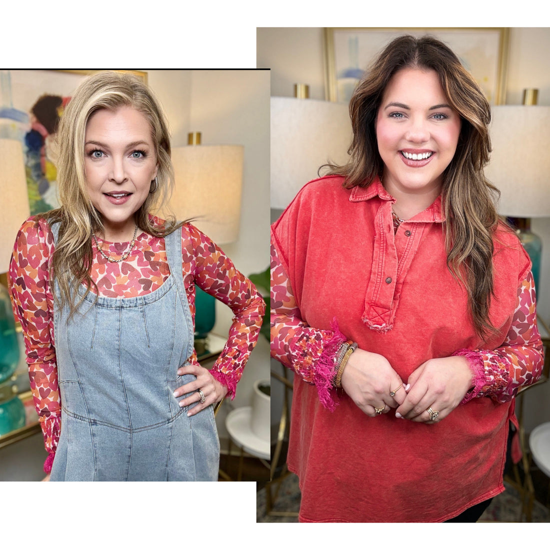 Sweet Heart Mesh Top