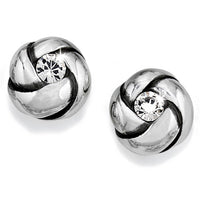 Brighton | Love Me Knot Mini Post Earrings-Silver