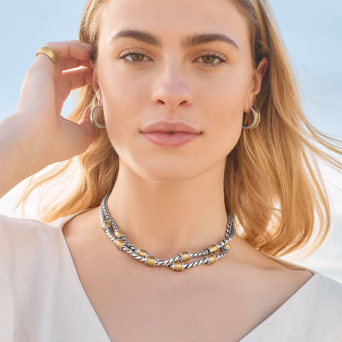 Brighton | Meridian Geo Small Hoop Earrings