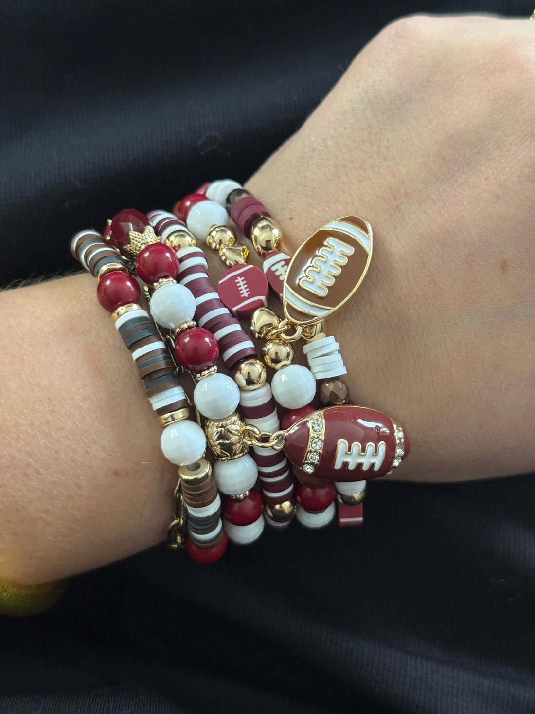 School Spirit Bracelet Stack