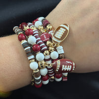School Spirit Bracelet Stack