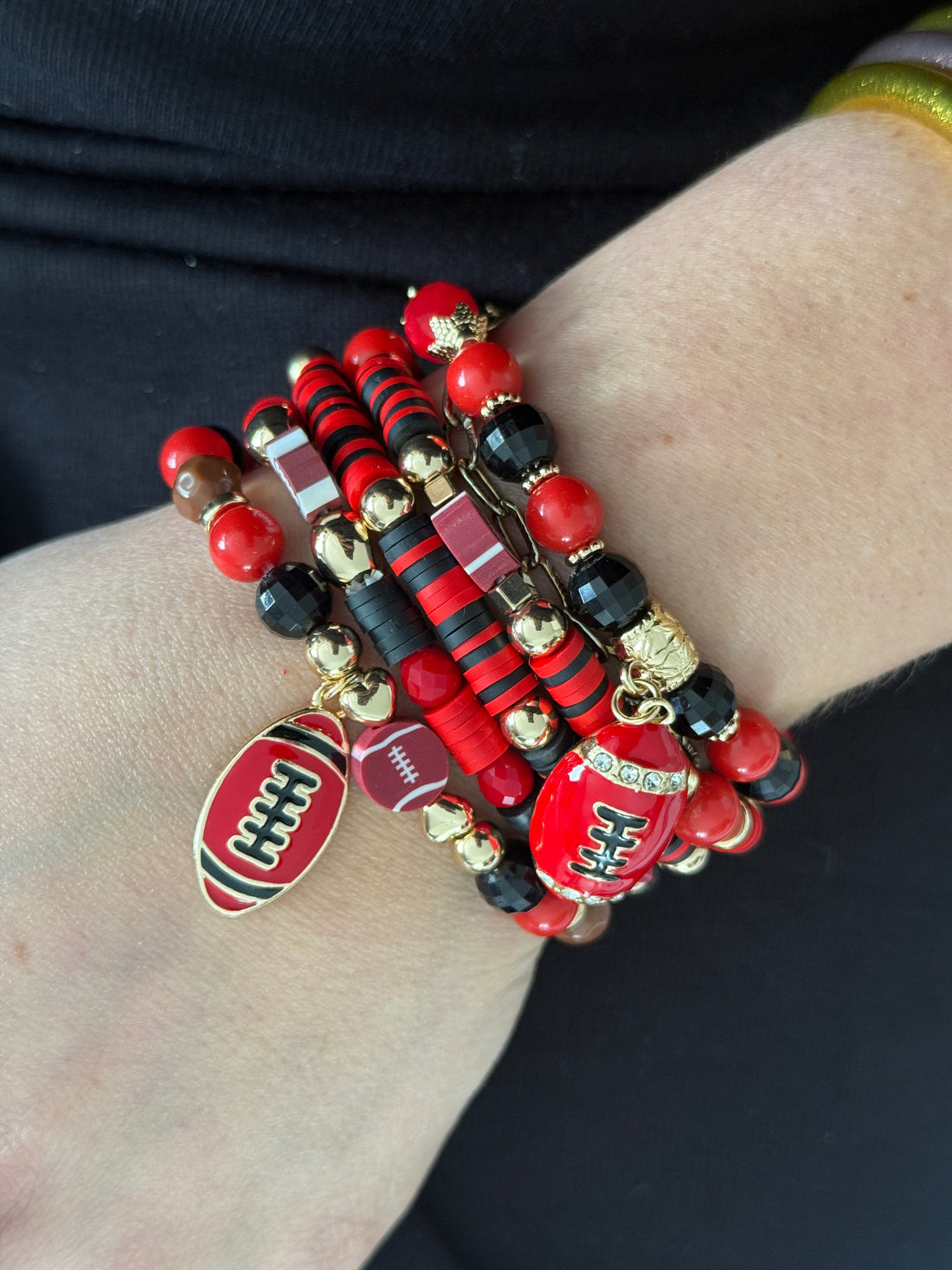 School Spirit Bracelet Stack