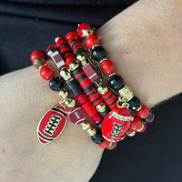 School Spirit Bracelet Stack
