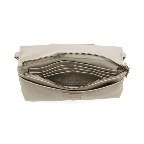 Joy Susan | Everly Crossbody-Metallic Silver