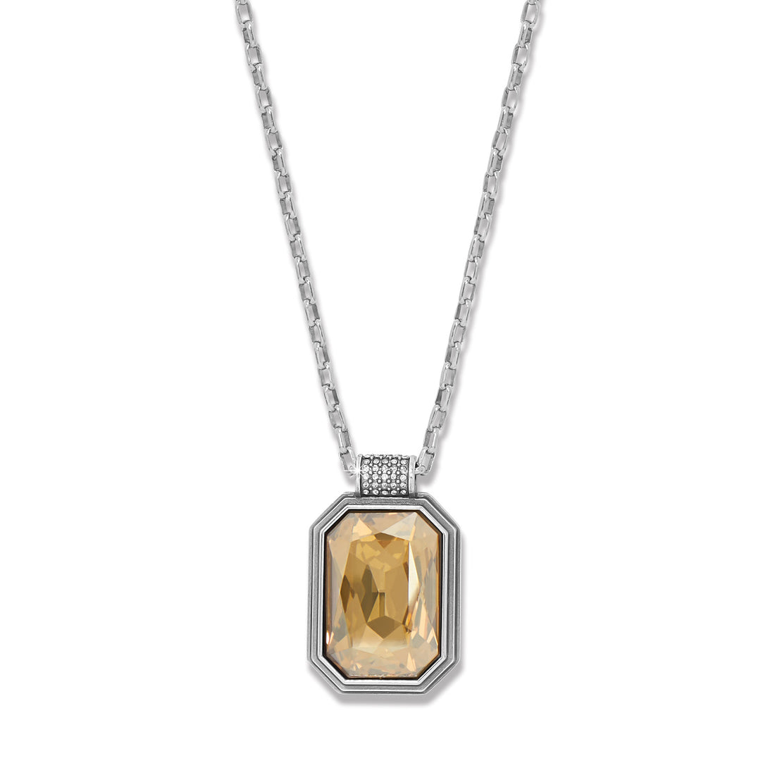 Brighton | Meridian Aurora 67 Necklace-Silver-Golden Shade - The Shoppes at Coldwater