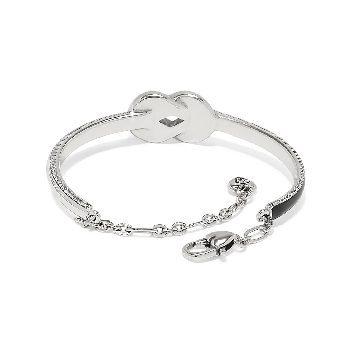 Brighton | Interlok Harmony Bar Bracelet- Silver-Black - The Shoppes at Coldwater