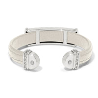 Brighton | Mosaic Two Tone Leather Bar Cuff Bracelet-Shoe White - The Shoppes at Coldwater