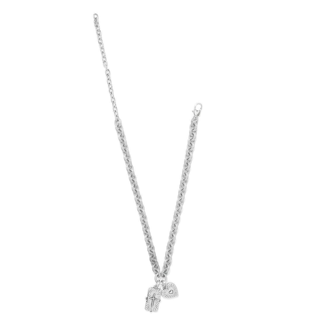 Brighton | Token Lavish Link Charm Necklace-Silver