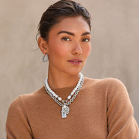 Brighton | Token Lavish Link Charm Necklace-Silver