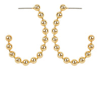 Beaded Oval Hoops-2 Colors! - The Shoppes at Coldwater