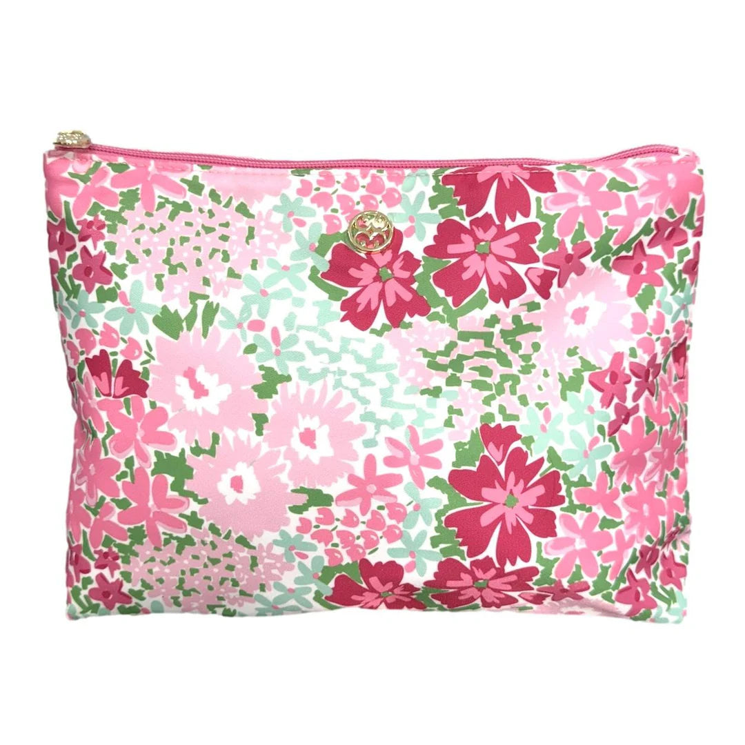 Mary Square Travel Pouch-Petal Perfect