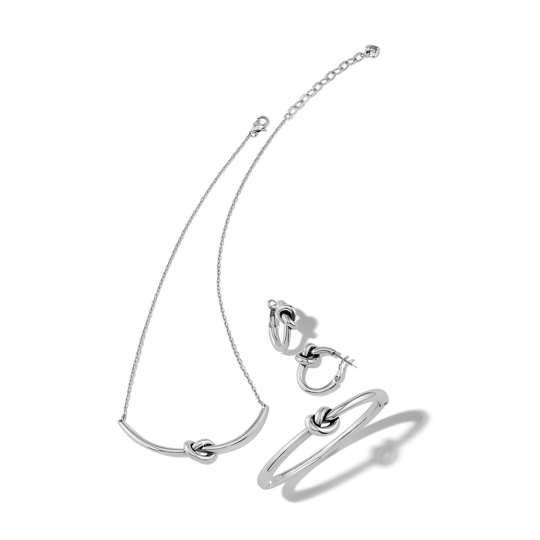 Brighton | Interlok Single Knot Silver Hinge Bracelet