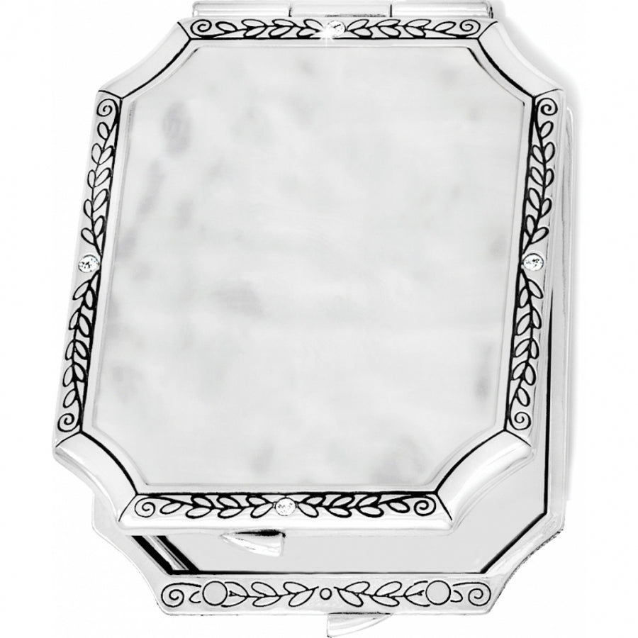 Brighton | Silver Tapestry Compact Mirror