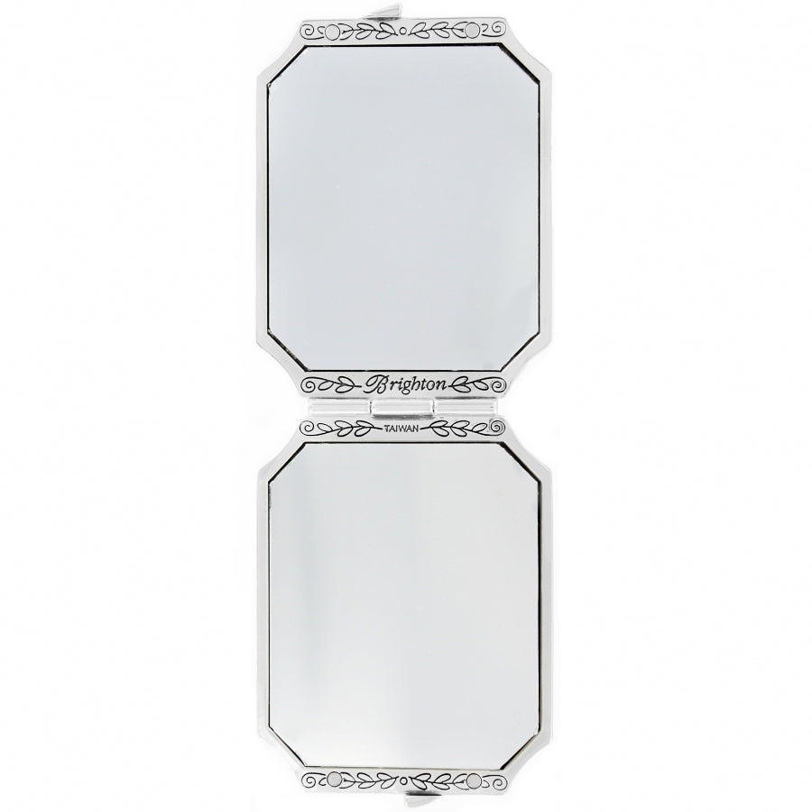 Brighton | Silver Tapestry Compact Mirror