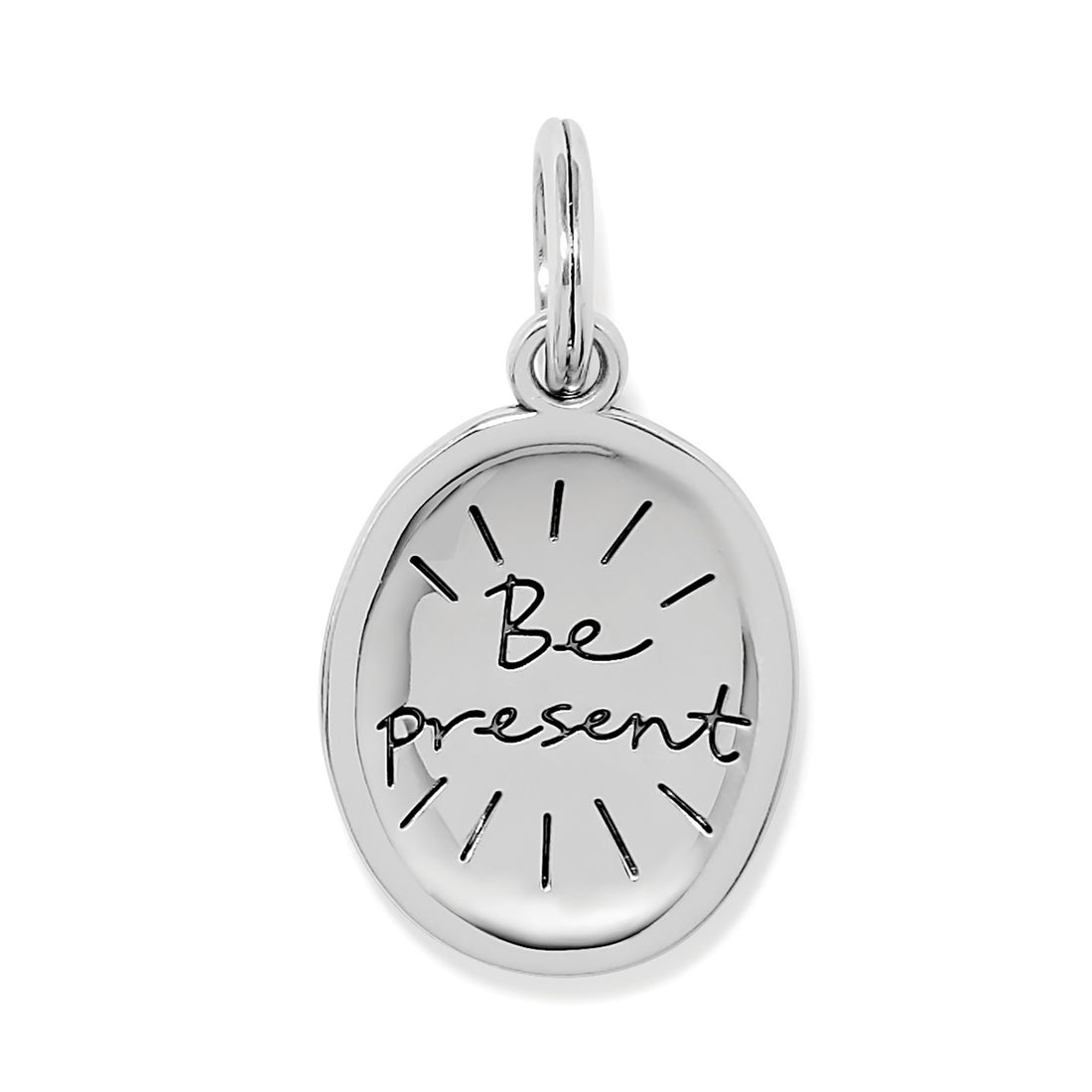 Silver pendant with &