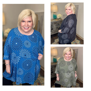 Firecracker Curvy Top-3 Colors!
